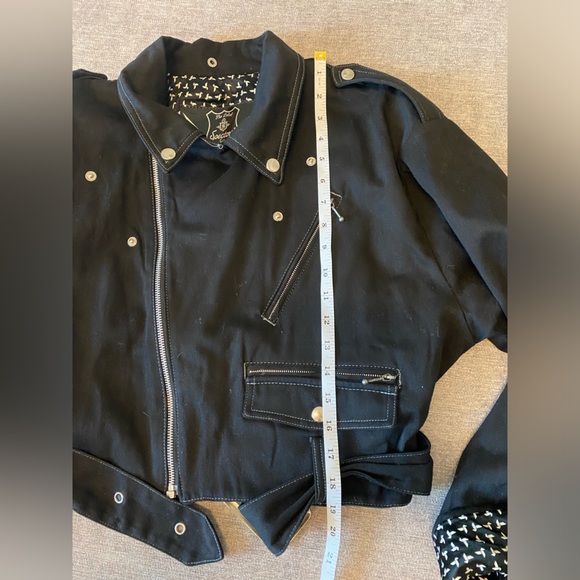 VINTAGE RARE 80s MOTO THE LABEL SPECTOR’S PAR SELECTO FRENCH BLACK JACKET SZ S - Picture 15 of 16